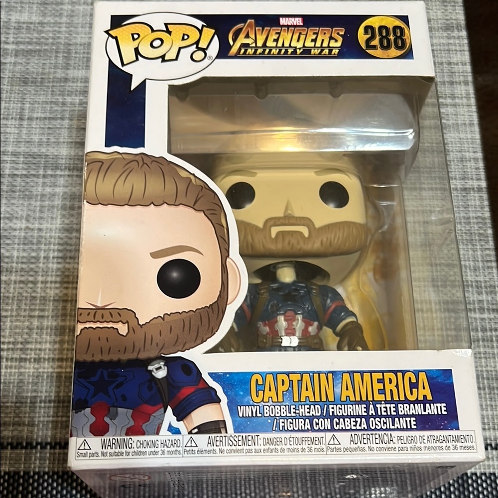 Funko Pop! Marvel Avengers Infinity War Captain America Figure # 288